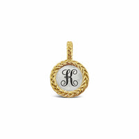 initial charm for necklace