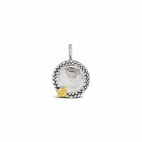 large charm for engraving with bee