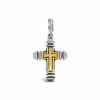 large gold cross pendant