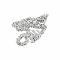 large heart slide necklace