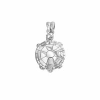sterling silver medallion pendant