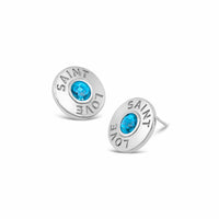 lifesaver earrings blue topaz
