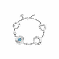 lifesaver link bracelet blue topaz