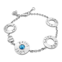 lifesaver link bracelet silver