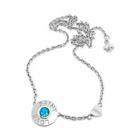 lifesaver necklace blue topaz