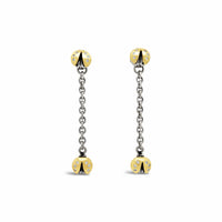 ladybug long chain earrings