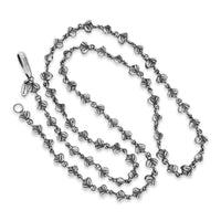long chain necklace with silver bees