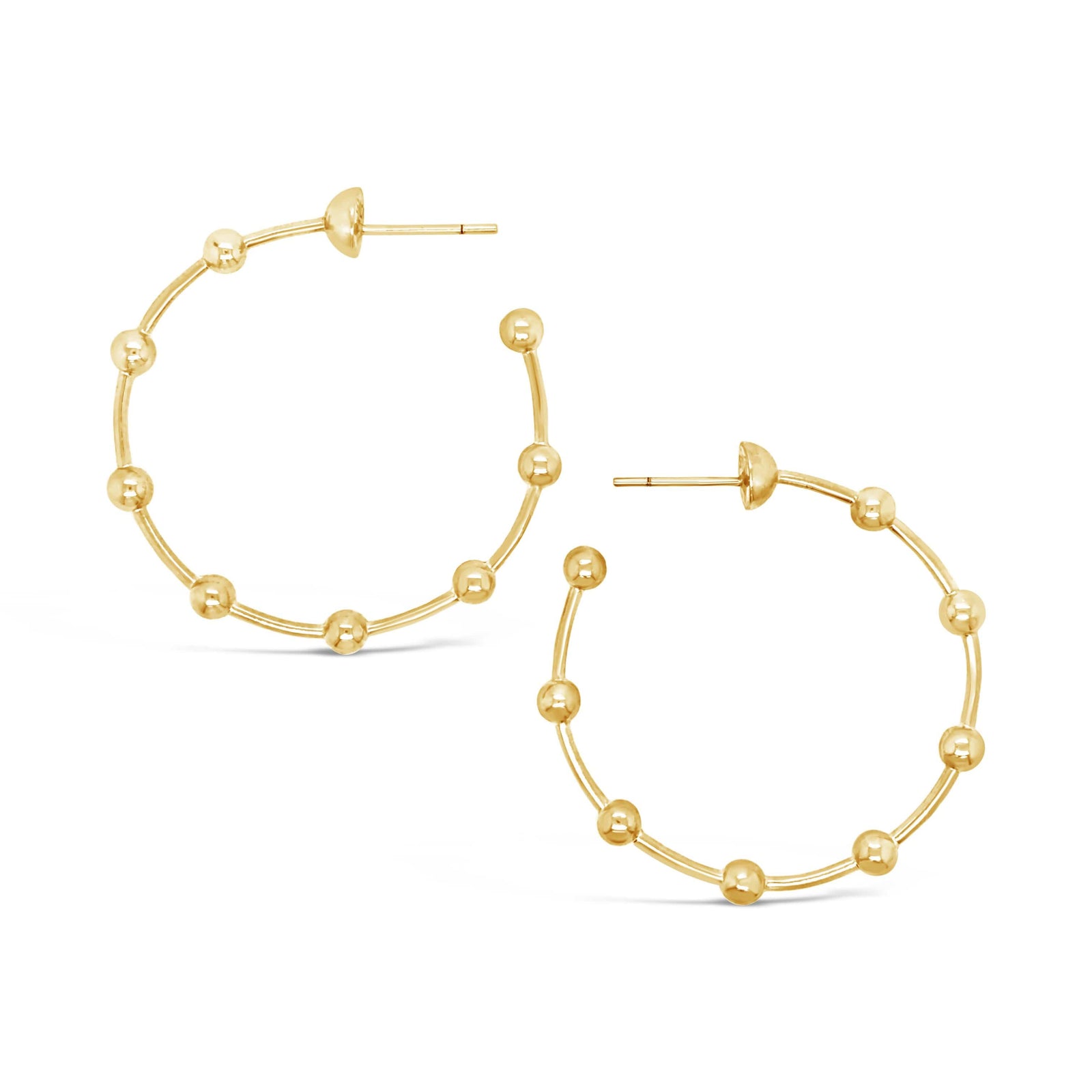 18k Gold Ball And Hoop Earring - Saint By Sarah Jane Jewelry