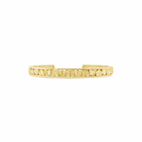 18k narrow love heart love cuff bracelet with heart pattern