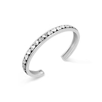 slender forever heart love cuff bracelet sterling silver