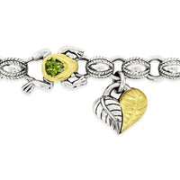 peridot frog necklace