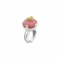pink peruvian opal ring