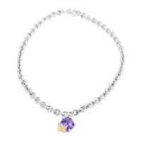 purple butterfly necklace