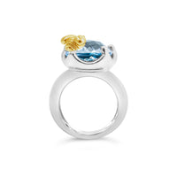 ring with small gold bee