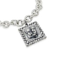 saint anthony silver charm bracelet