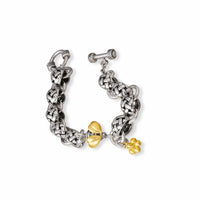 gold and silver bracelet from saint