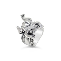 diamond frog ring