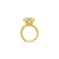 saint jewelry bee ring 18k 