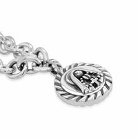 saint rita silver medallion bracelet