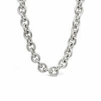 silver cable chain necklace