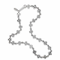 silver casa cross necklace