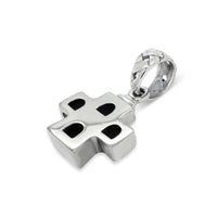 silver casa cross pendant