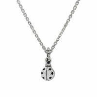 silver ladybug necklace