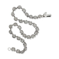 silver necklace with turtles