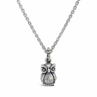 silver owl necklace