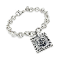silver st. anthony charm bracelet