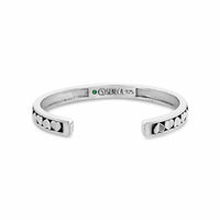 open back slip on style silver heart cuff bracelet