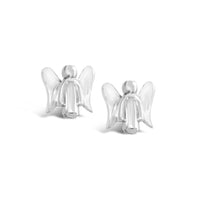 guardian angel earrings studs silver