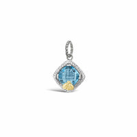 small blue topaz pendant for necklace