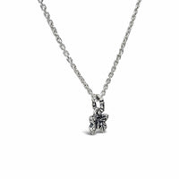 small butterfly necklace silver