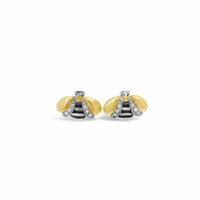small diamond bee earrings