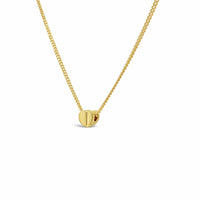 small gold chain with heart