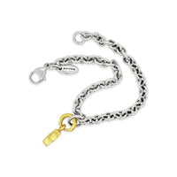 small gold cross bracelet