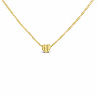 small gold heart necklace