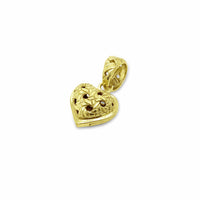 small gold heart pendant