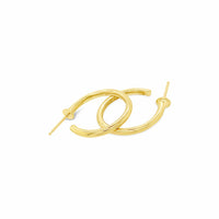 small gold hoop earrings saint by sarah jane