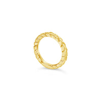 solid stacking gold rings