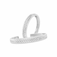 sterling silver basket weave anniversary cuff bracelets