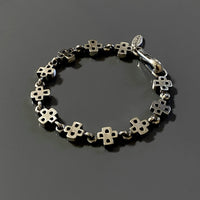 sterling silver cross bracelet