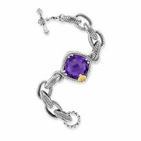 sterling silver amethyst bracelet