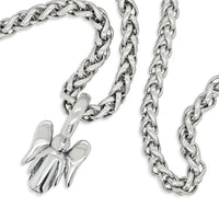 sterling silver angel pendant