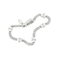 sterling silver bracelet with hearts