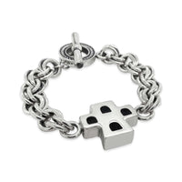 sterling silver cross bracelet