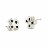 sterling silver cross earrings