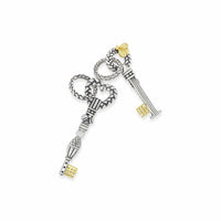 sterling silver key charm