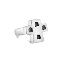 sterling silver ring with cross